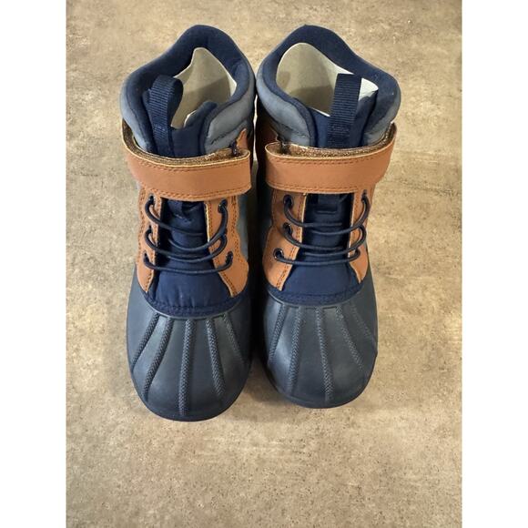 The Children’s Place Boys Winter Water Resistant Navy Snow Boots, Size 1 NWTs - Picture 6 of 13